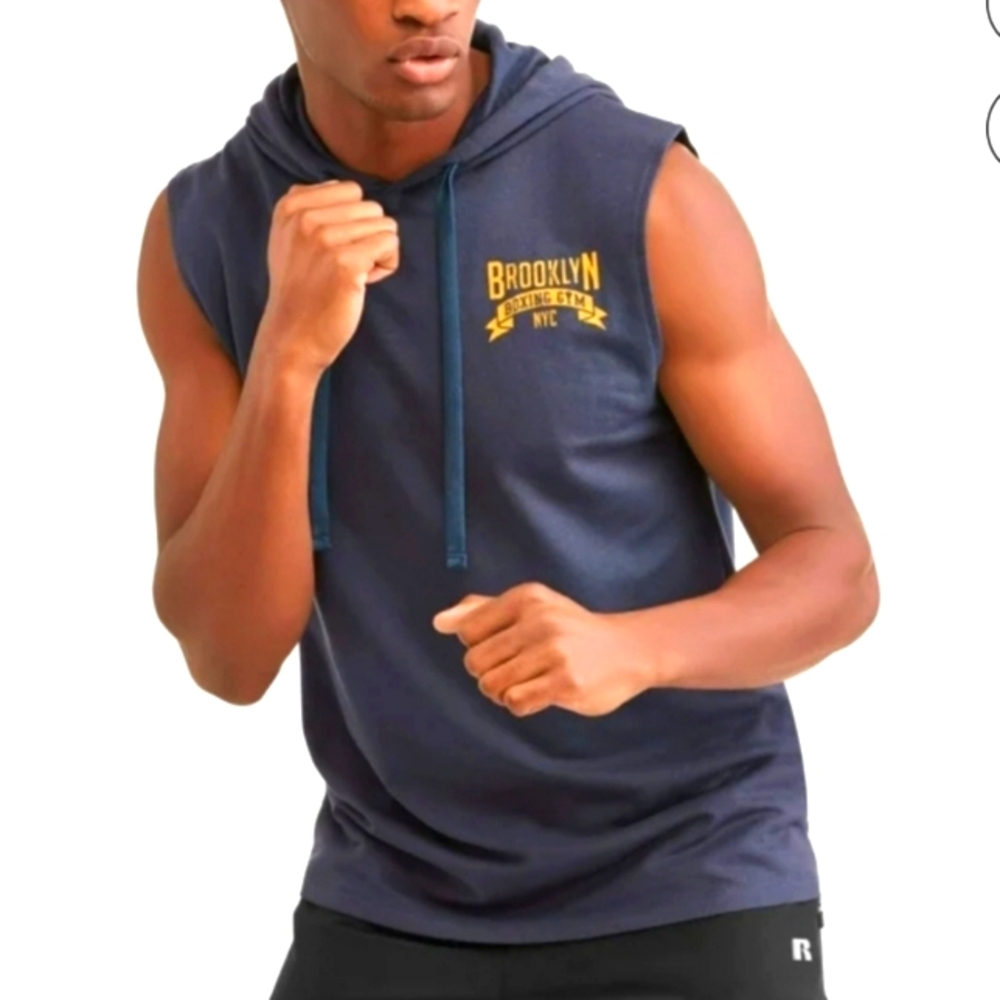Fifth Sun Men's Brooklyn Boxing Sleeveless Hoodie Size M